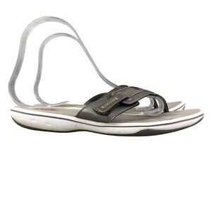 Earth Spirit Women's Size 8 Brown Open Toe Slip On Flip Flops Sandals Toe Post